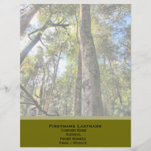 Papel Timbrado Floresta Tropical Australiana Eucalyptus Gum Trees