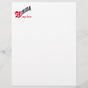 Papel Timbrado Florida meu amor