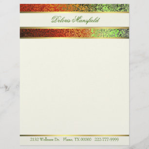 Papel Timbrado Folha Colorida de Olhar Comercial