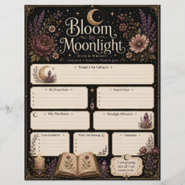 Papel Timbrado Folha de Manifestação Bloom by Moonlight