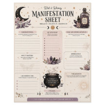 Folha de Manifestação Wick & Whimsy