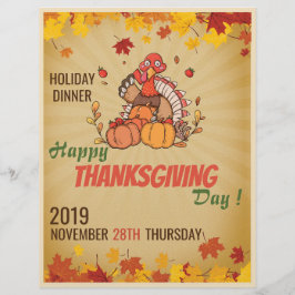 Papel Timbrado Folheto de Dia de Ação de Graças