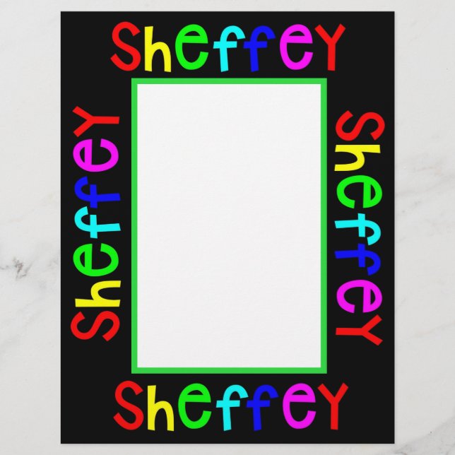 Papel Timbrado Fontes Sheffey Bold Rainbow (Frente)