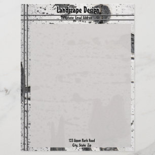 Papel Timbrado Fotografia Latido de Árvore de Soma Branca com Tex