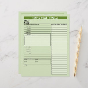 Papel Timbrado Frase de Semente do Protetor de Senha de Carteira 