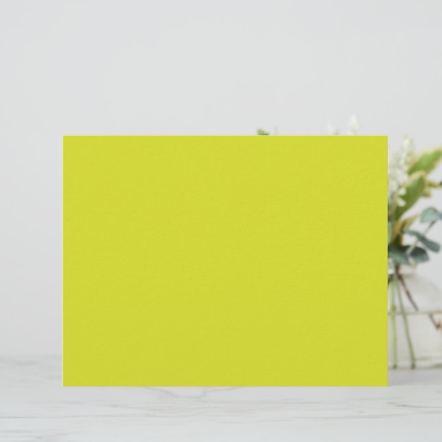 Papel Timbrado Fundo Amarelo Plano – Textura de Volta às Aulas (Em pé/Frente)