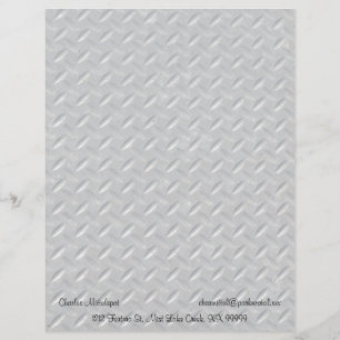 Papel Timbrado Fundo de aço da placa do diamante
