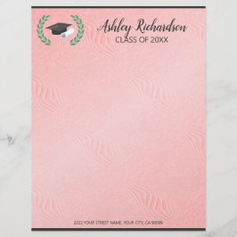 Papel Timbrado Fundo de Textura Rosa