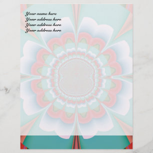 Papel Timbrado Funky Flower Lethead