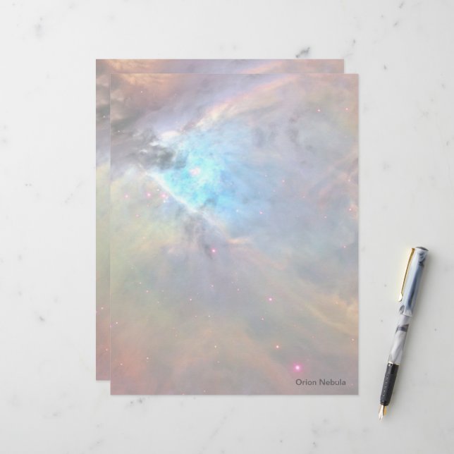 Papel Timbrado Galáxia Espacial Orion Nebula (Frente/Verso In Situ)