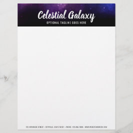 Papel Timbrado Galáxia Espaço Estrelas Ultra Violeta Nebulosa Rox
