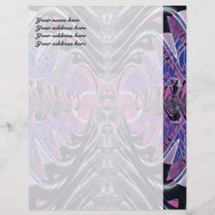 Papel Timbrado Galáxia Roxa