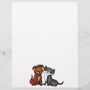 Papel Timbrado Gatinho e cabeça fria