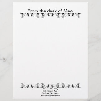 Papel Timbrado Gato Cósmico Dandelion