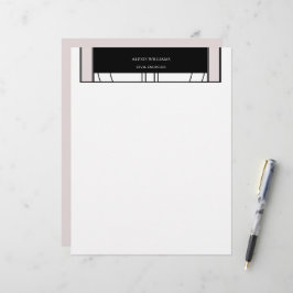 Papel Timbrado Geométrico Moderno Minimalista Elegante Profission
