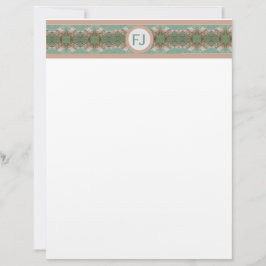Papel Timbrado Gingko Border Letterhead