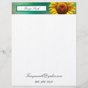 Papel Timbrado Girassol