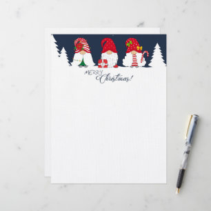 Papel Timbrado Gnomos de Natal