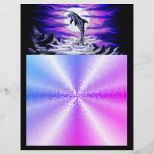 Papel Timbrado Golfinho de Lua
