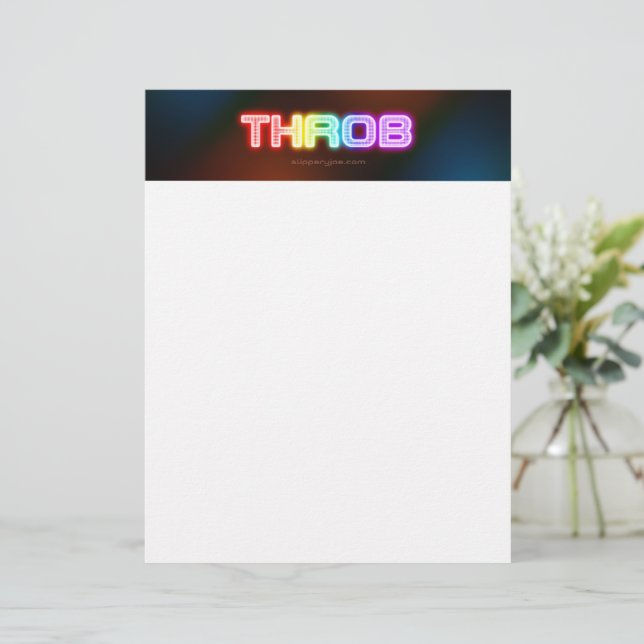 Papel Timbrado gradiente grosso semelhante a um arco-íris vibrant (Em pé/Frente)