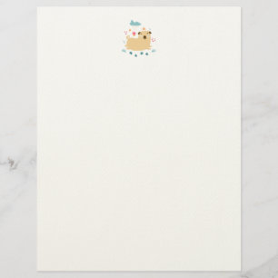 Papel Timbrado Happy Puggy Letterhead