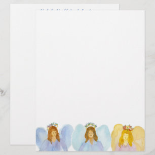 Papel Timbrado Hark The Herald Angels Sing Christmas Letters