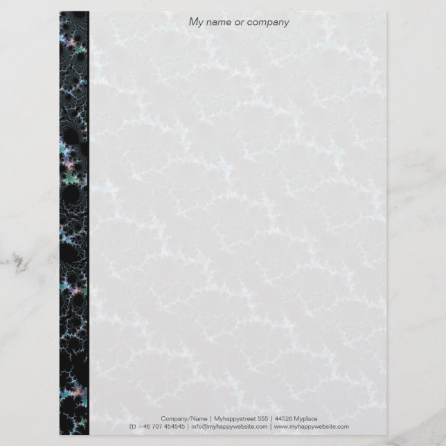 Papel Timbrado Haze - Mandelbrot Fractal (Frente)