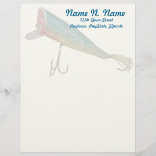 Papel Timbrado Hickey Do Beachcomber Lure Letterhead Antiquada