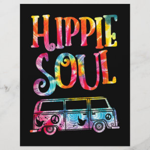 Papel Timbrado Hippie Tie Dye Van Hippie Soul
