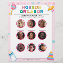 Papel Timbrado Horror Ou Mão De Obra [Básico Bebê Rosa]