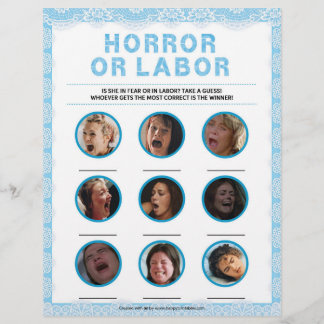 Papel Timbrado Horror Ou Mão De Obra [Lace De Luxo [Azul]]