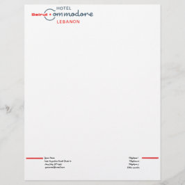 Papel Timbrado Hotel retro do comodoro