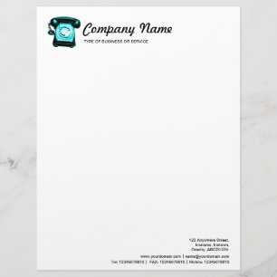 Papel Timbrado Hotline - Cyan