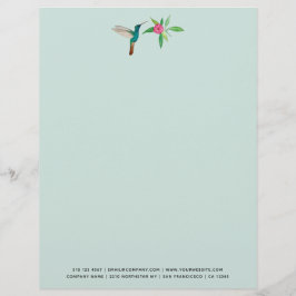 Papel Timbrado Hummingbird de bico amplo personalizado