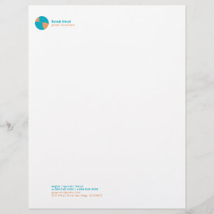 Papel Timbrado Ícone Global das Comunicações