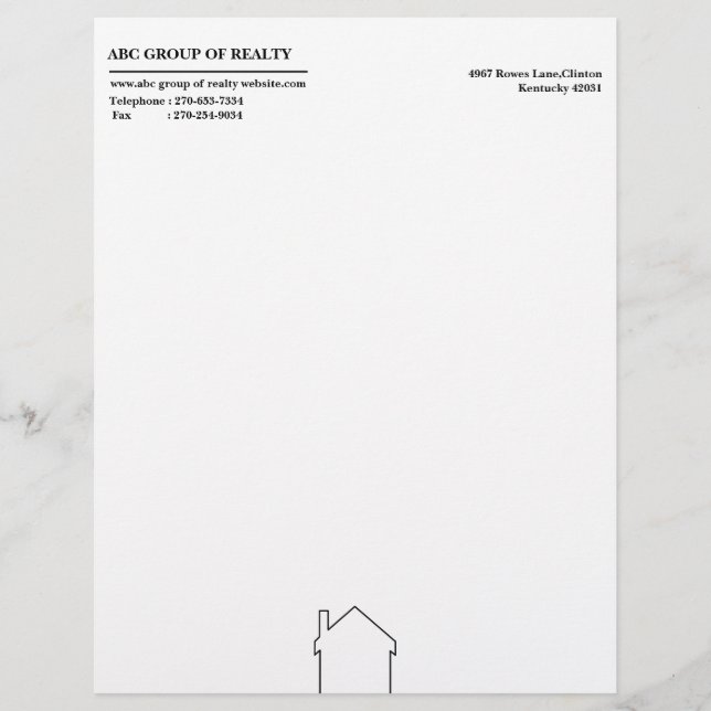 Papel Timbrado Imobiliária Simples  (Frente)