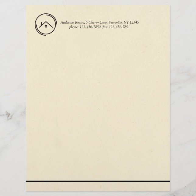 Papel Timbrado Imobiliário Minimalista Branco (Frente)