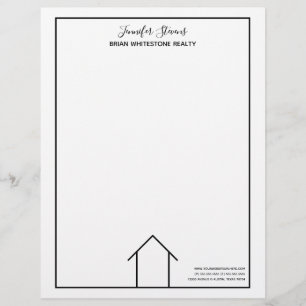 Papel Timbrado Imóveis Casa Simples De Bicicletas