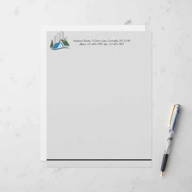 Papel Timbrado Imóveis Simples (Frente/Verso In Situ)