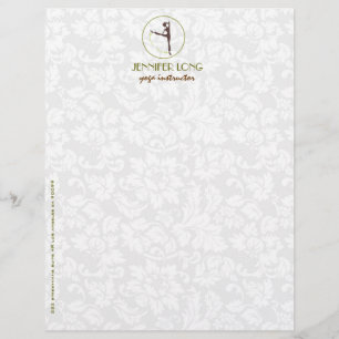 Papel Timbrado Instrutor Brown Green E White Yoga