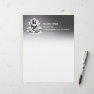 Papel Timbrado Instrutor de Meditação de Yoga Reiki Master Low Po