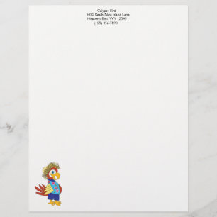 Papel Timbrado "Island Parrot" Personalizado Letterhead