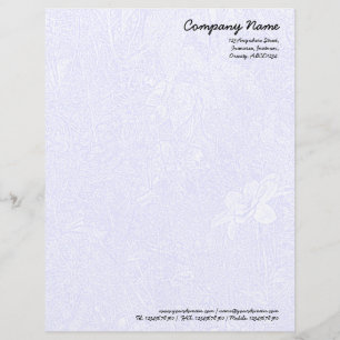 Papel Timbrado Jardim - Azul Sutil