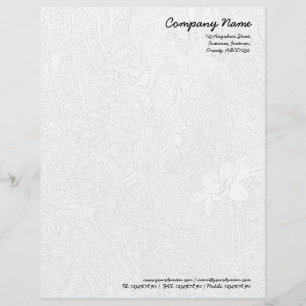 Papel Timbrado Jardim - Cinza Claro