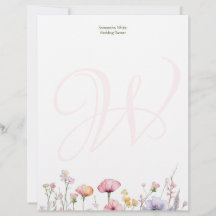 Jardim Corado Aquarela Personalizada