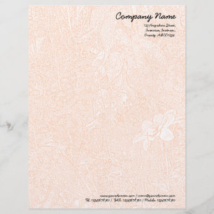 Papel Timbrado Jardim - Laranja Sutil