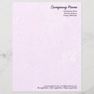 Papel Timbrado Jardim - Magenta Sutil