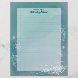 Papel Timbrado Jive Lined Jellyfish