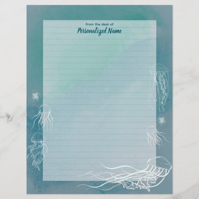 Papel Timbrado Jive Lined Jellyfish (Frente)