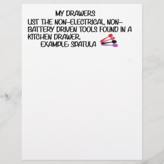 PAPEL TIMBRADO JOGO DAS GAVETAS DA MINHA COZINHA